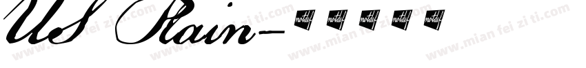 US Plain字体转换